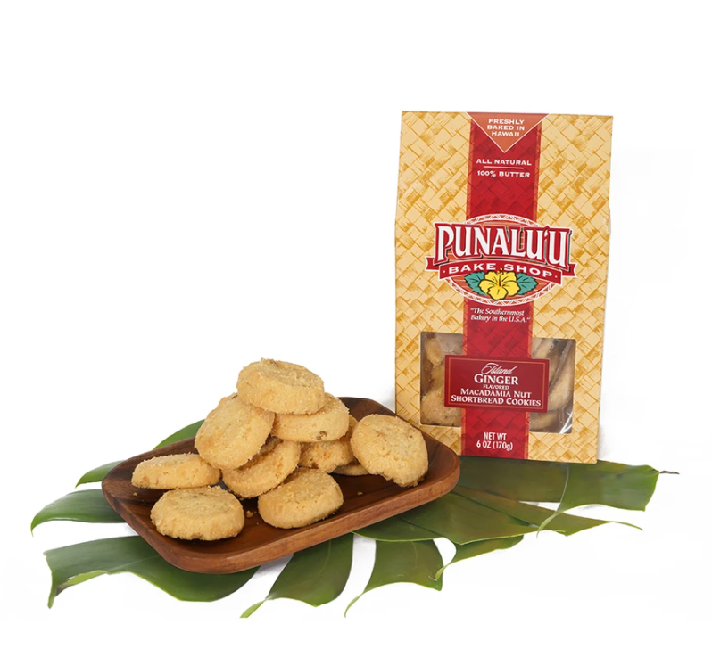 Punalu'u Macadamia Nut Shortbread Cookies